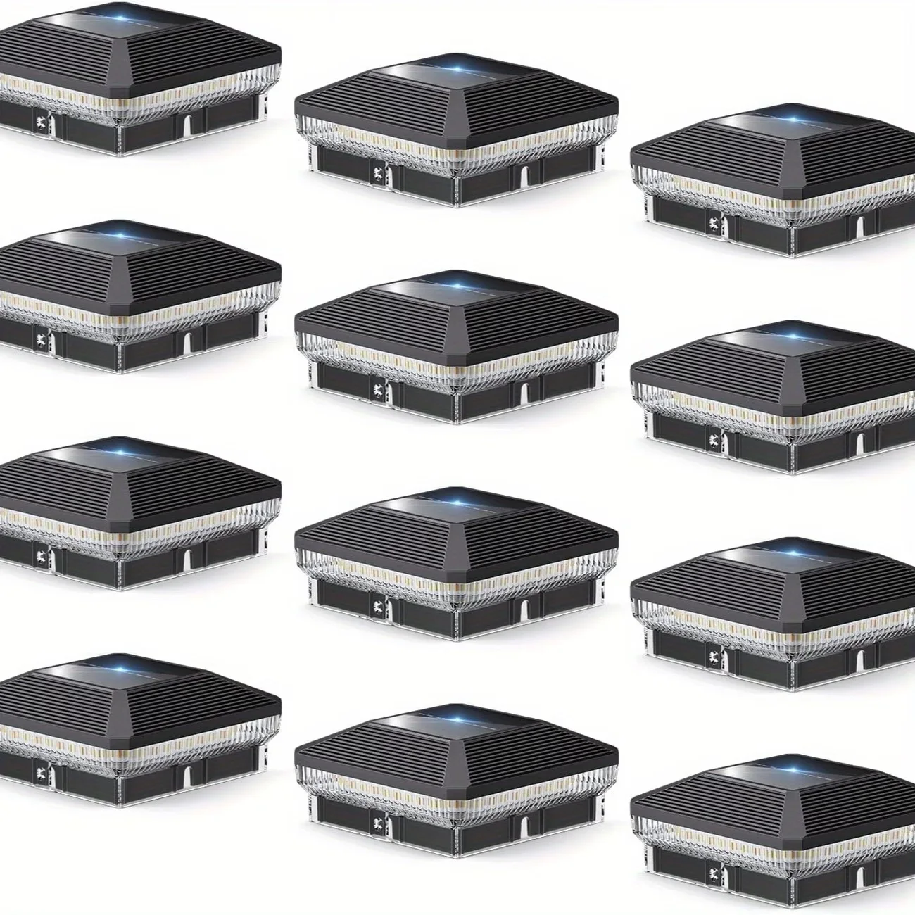 6/12 Pack 4x4 Solar Post Lights Outdoor, 40 LEDs 30 Lumens  3 Modes - Image 7