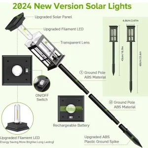 Solar Pathway Light Outdoor Waterproof - Thumbnail Image 3