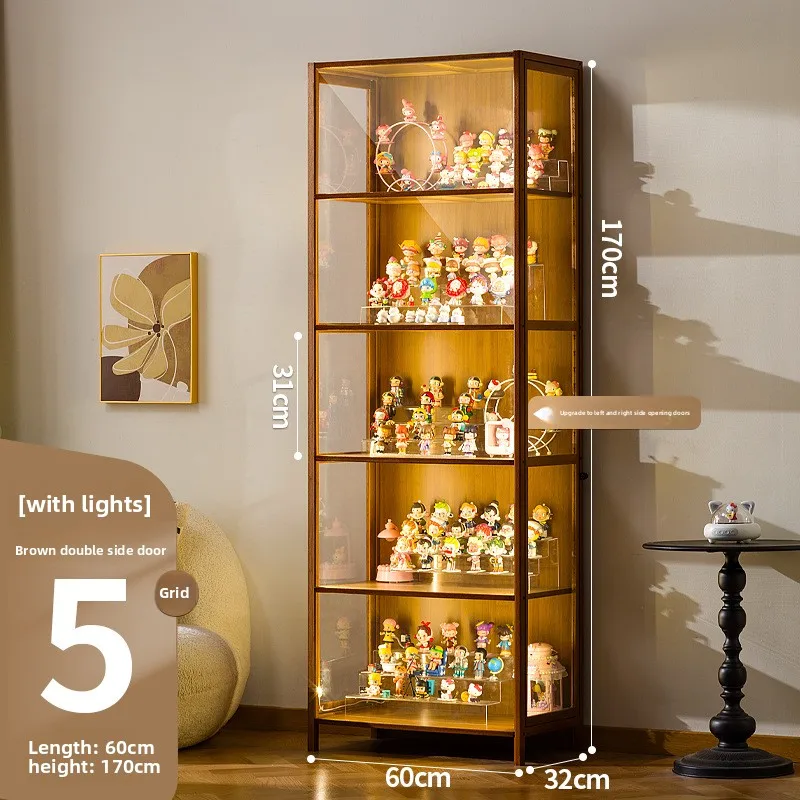 Luxury Glass Door Wood Cabinet - Image 10