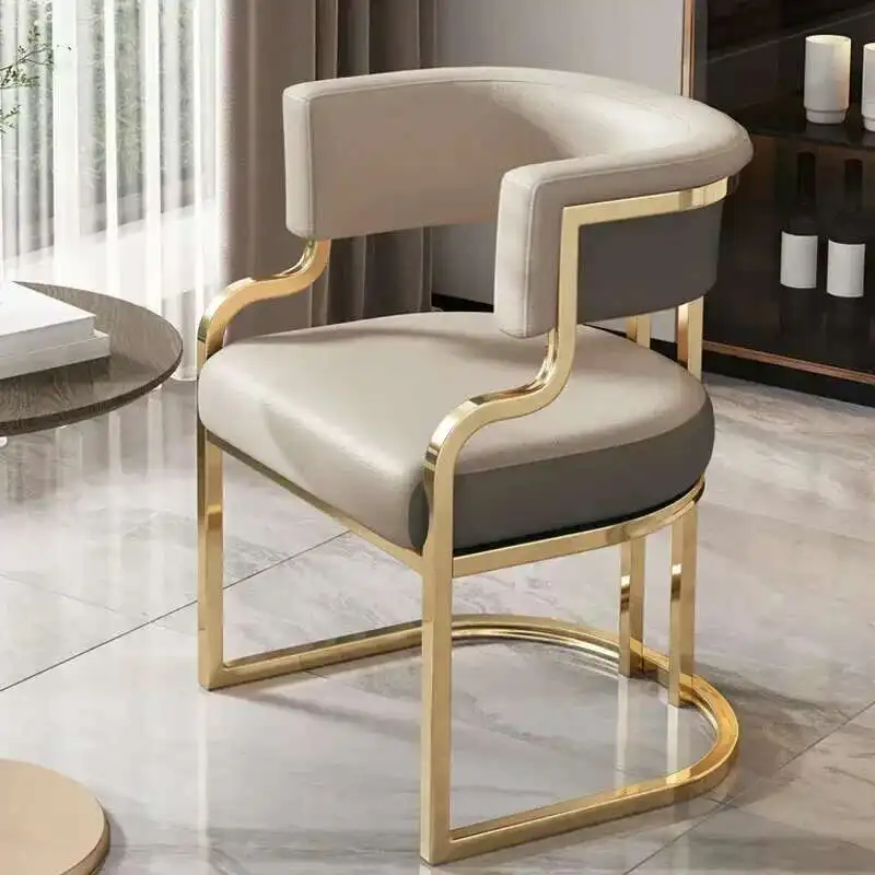 Luxury Dining Chairs wrought Iron Backrest - Image 18