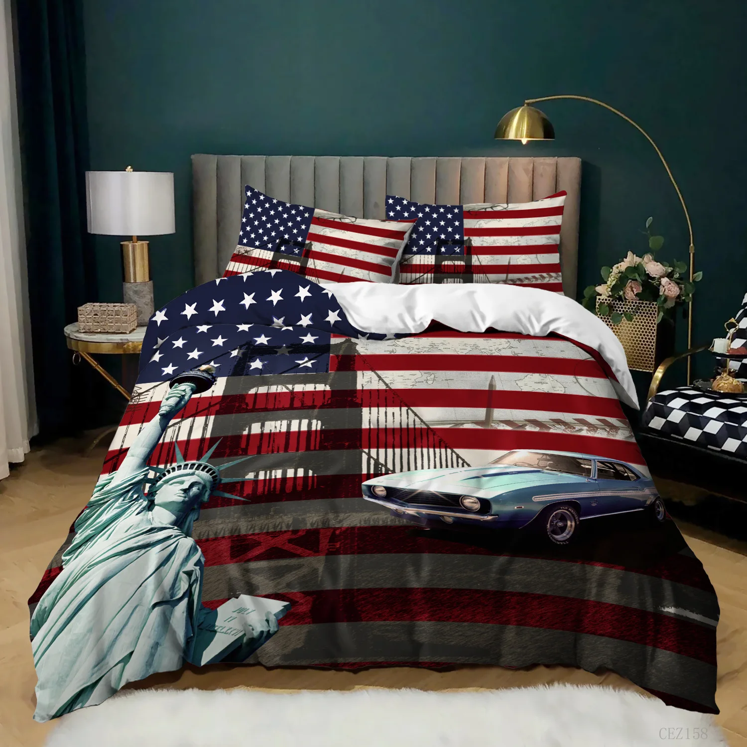 National Flag Duvet Cover Set Bedding - Image 4