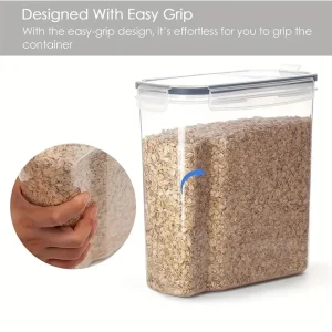 4pcs4l  Large Food Storage Containers With Lids - Thumbnail Image 6