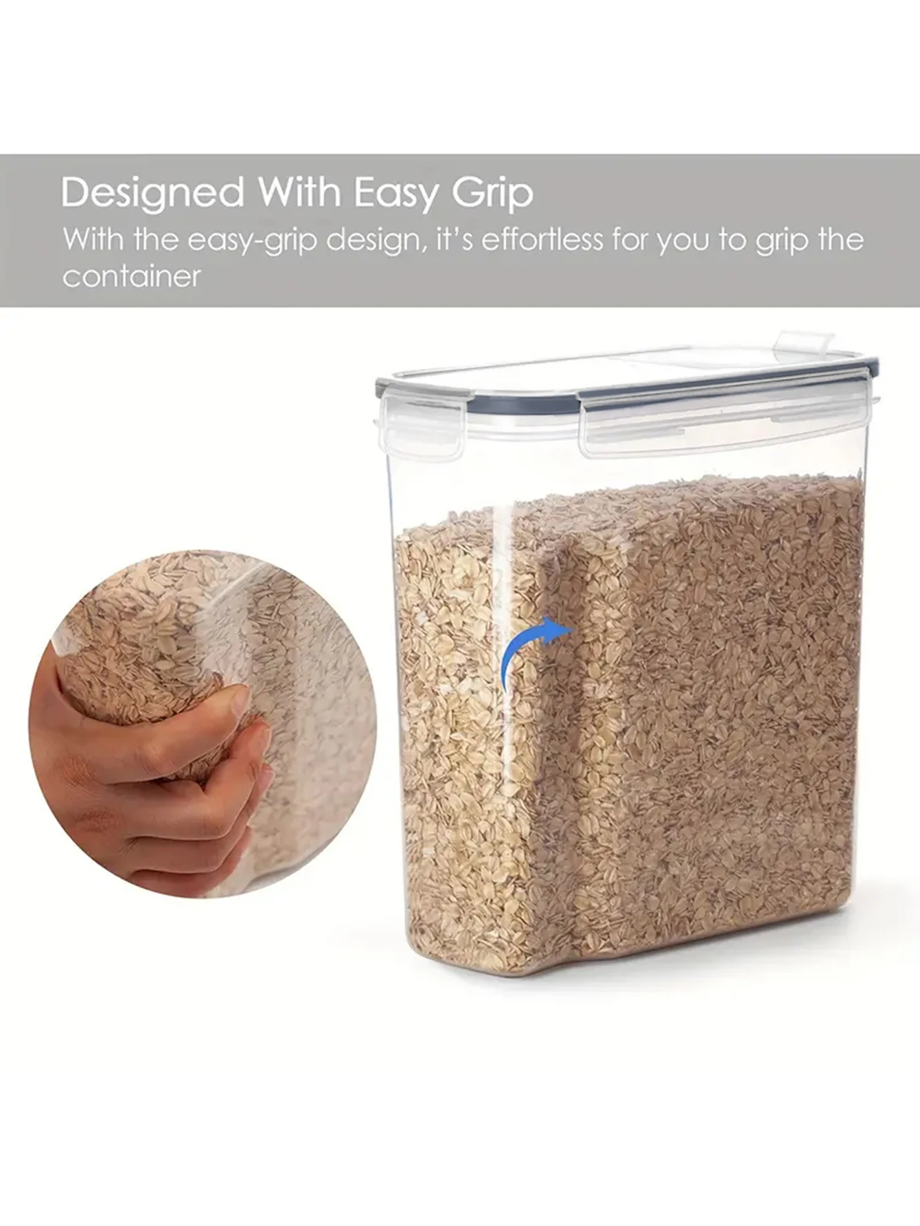 4pcs4l  Large Food Storage Containers With Lids - Image 6