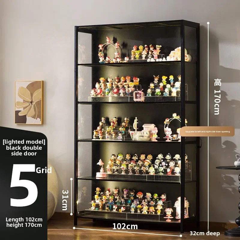 Luxury Glass Door Wood Cabinet - Image 5