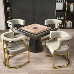 Luxury Dining Chairs wrought Iron Backrest - Thumbnail Image 3