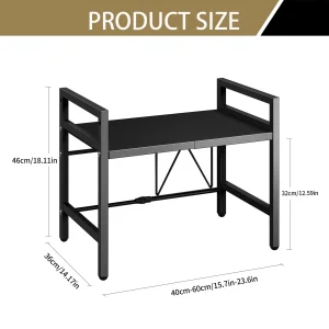 1pc Expandable 42-64cm Microwave Shelf Organizer - Thumbnail Image 2