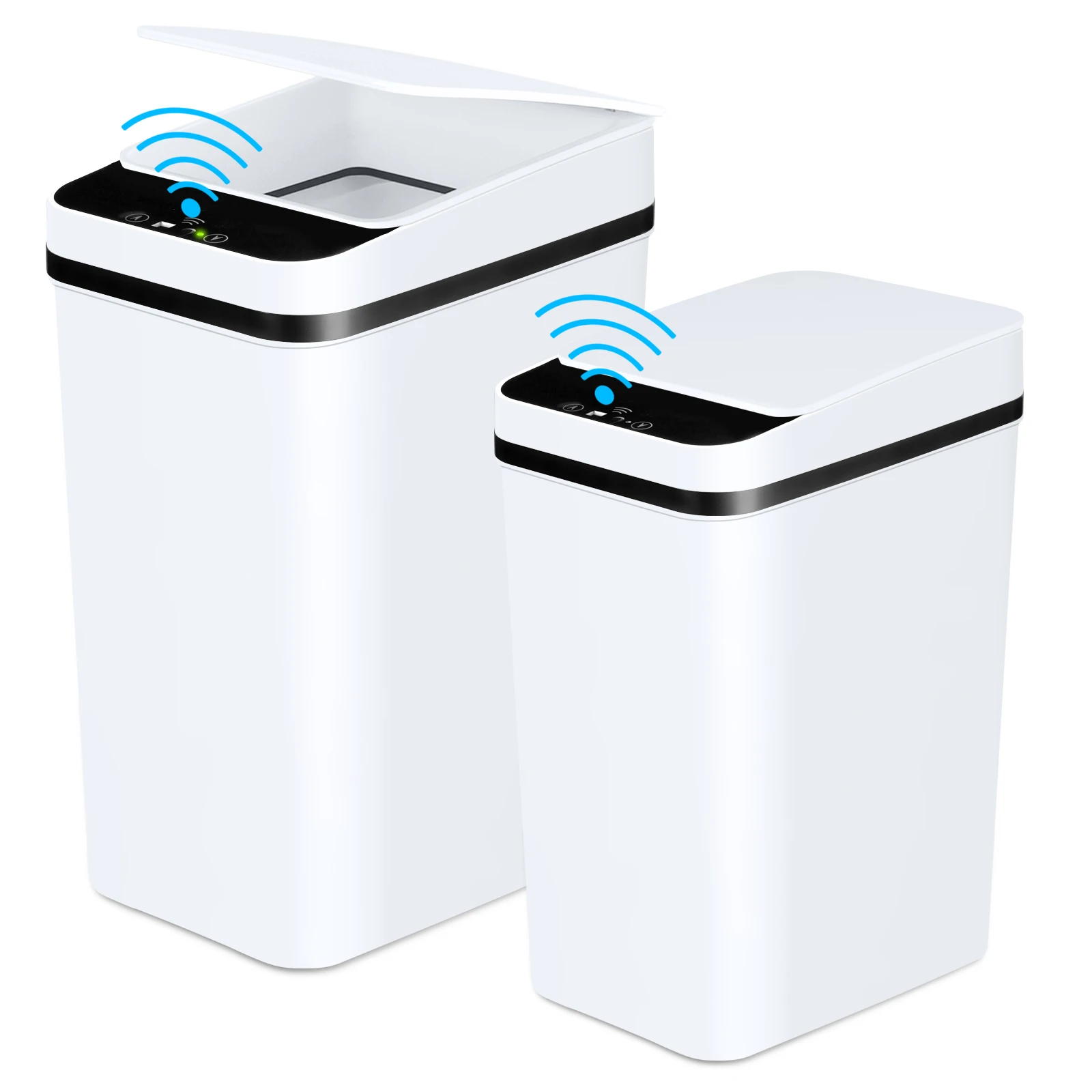2 Pack 12L & 18L Automatic Trash Can Touchless Motion Sensor - Image 1