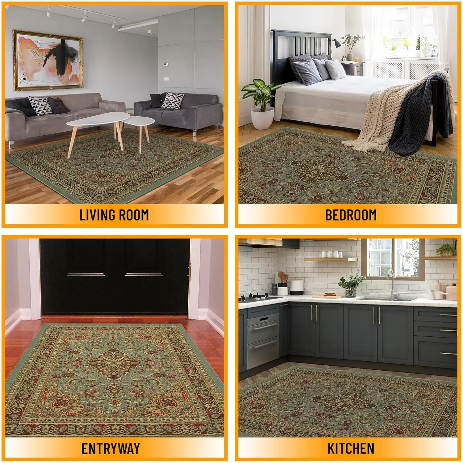 VIKAMA Washable Foldable Cashmere Carpet - Image 6