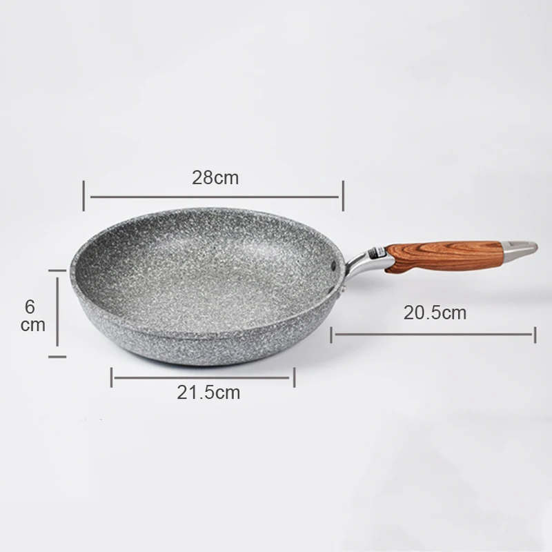 Durable Stone Frying Wok Pan Non-stick Ceramic - Image 6
