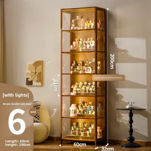 Luxury Glass Door Wood Cabinet - Thumbnail Image 18