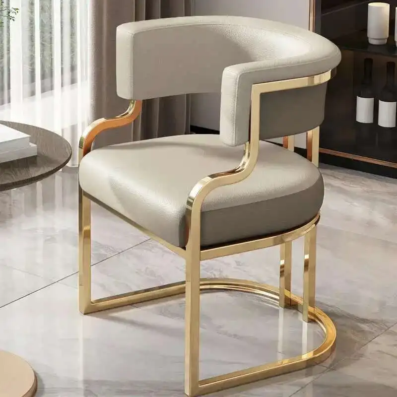 Luxury Dining Chairs wrought Iron Backrest - Image 20