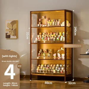 Luxury Glass Door Wood Cabinet - Thumbnail Image 11
