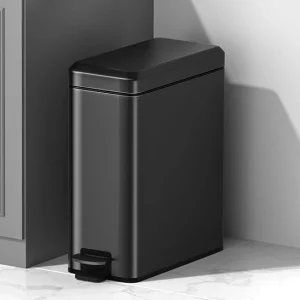 Feet With Lid Garbage Can Household Stainless Steel Large Capacity - Thumbnail Image 8