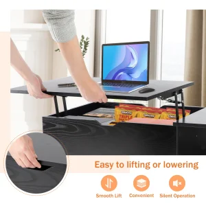 Lift Top Coffee Tables 39.37"x19.7" - Thumbnail Image 4