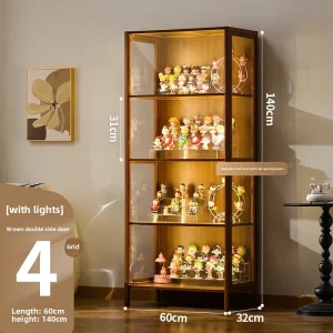 Luxury Glass Door Wood Cabinet - Thumbnail Image 12