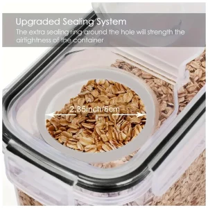 4pcs4l  Large Food Storage Containers With Lids - Thumbnail Image 5