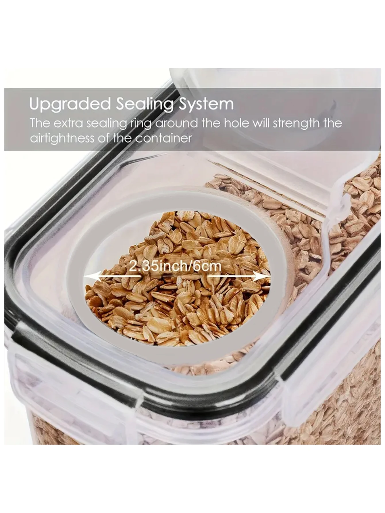 4pcs4l  Large Food Storage Containers With Lids - Image 5