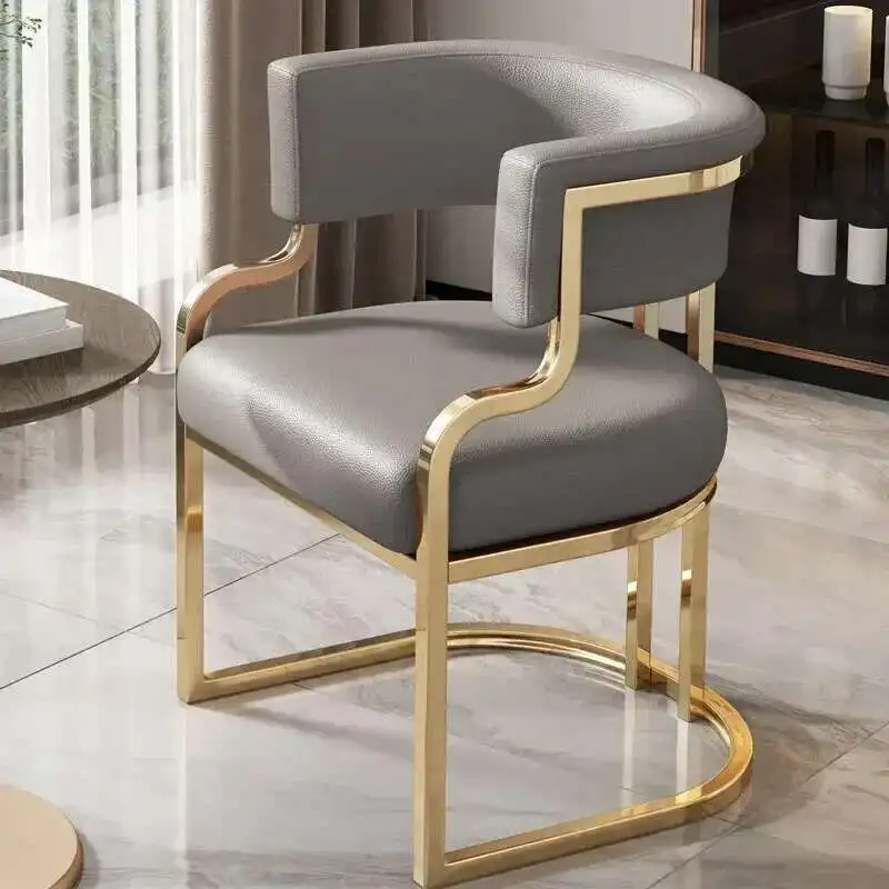 Luxury Dining Chairs wrought Iron Backrest - Image 17