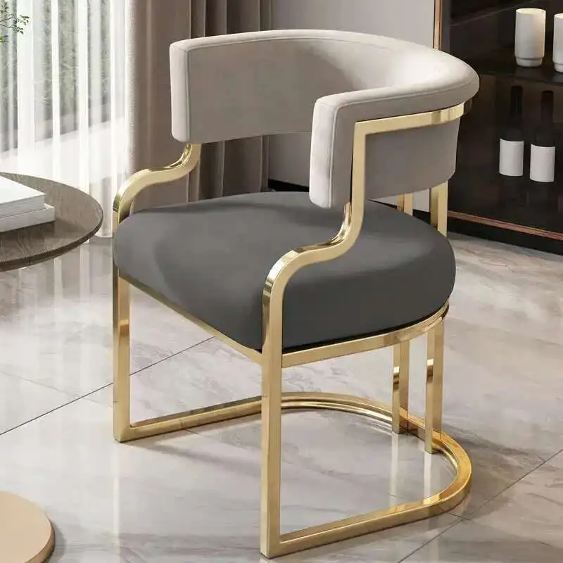Luxury Dining Chairs wrought Iron Backrest - Image 12