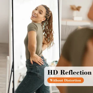 68"x26" Full Length Mirror Free Standing Aluminum Frame - Thumbnail Image 3