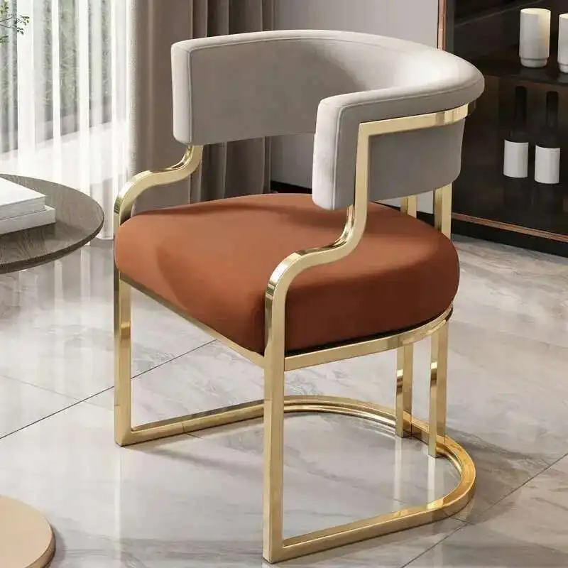 Luxury Dining Chairs wrought Iron Backrest - Image 14