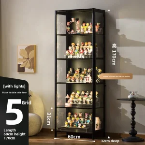 Luxury Glass Door Wood Cabinet - Thumbnail Image 16