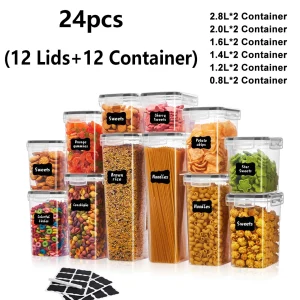 24/48pcs, Sealed Food Storage Containers with Lids - Thumbnail Image 3