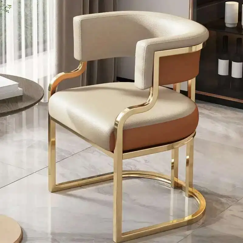 Luxury Dining Chairs wrought Iron Backrest - Image 9