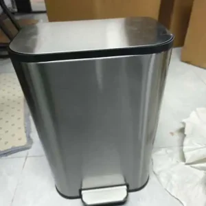 20/50L Stainless Steel Kitchen Trash Can Soft-Close Lid - Removable Inner Bucket  Hands-Free Step - Thumbnail Image 2