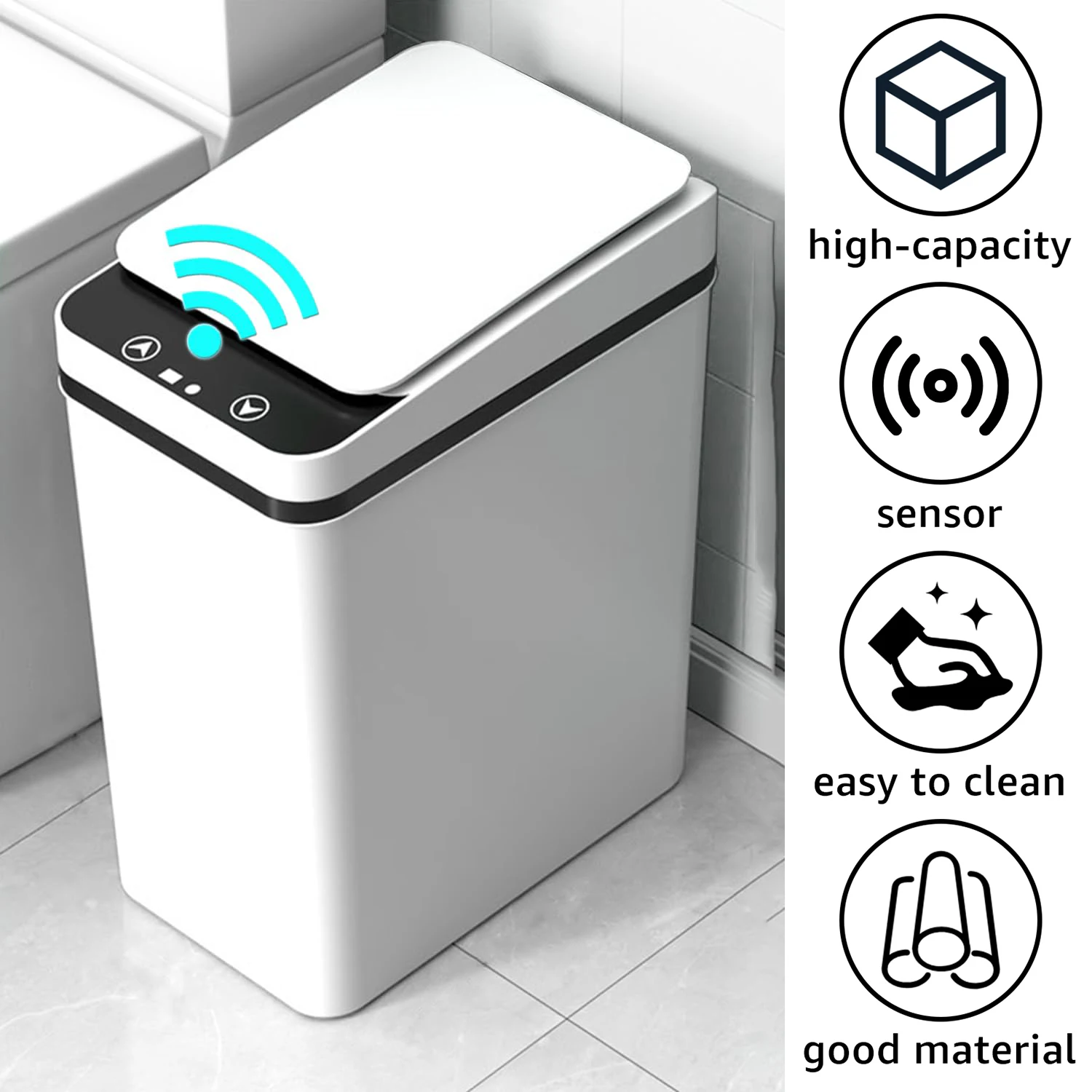 Automatic Sensor Trash Can 12L Touchless - Image 1