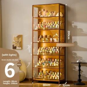 Luxury Glass Door Wood Cabinet - Thumbnail Image 13