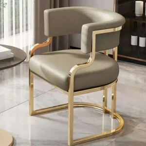 Luxury Dining Chairs wrought Iron Backrest - Thumbnail Image 8