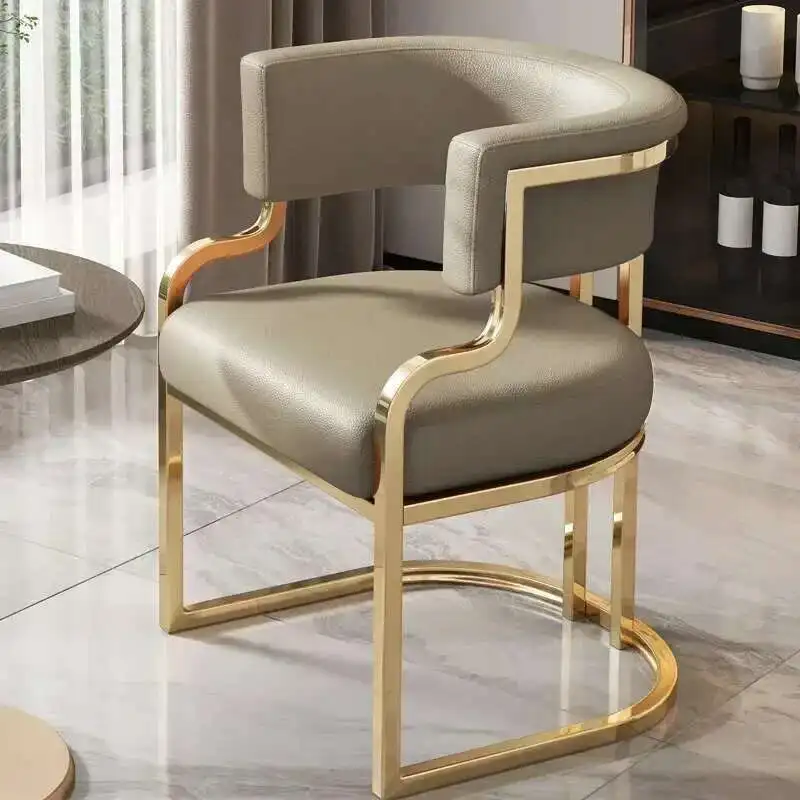 Luxury Dining Chairs wrought Iron Backrest - Image 8