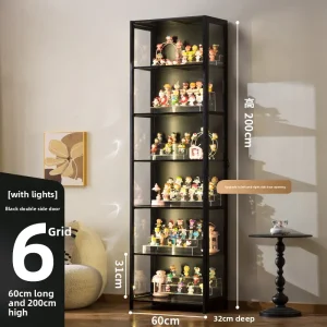 Luxury Glass Door Wood Cabinet - Thumbnail Image 14