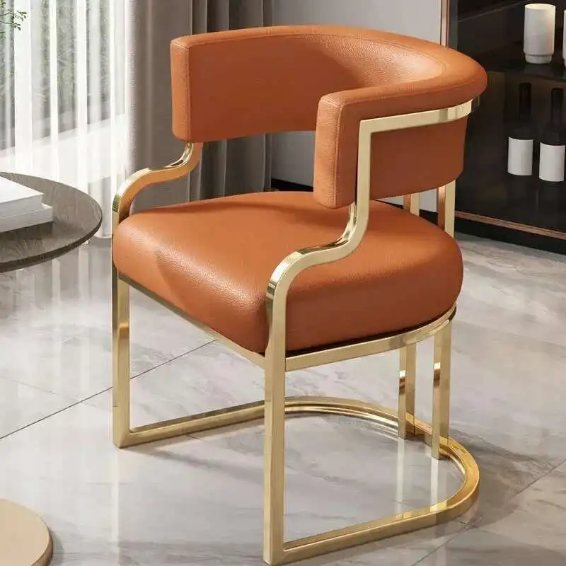 Luxury Dining Chairs wrought Iron Backrest - Image 13