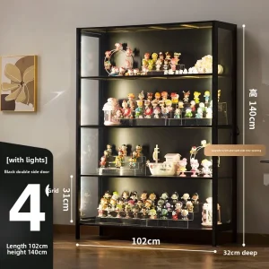 Luxury Glass Door Wood Cabinet - Thumbnail Image 4