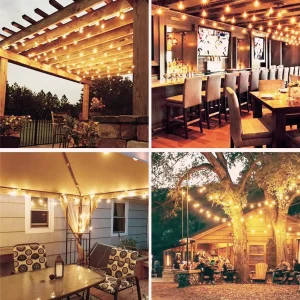Outdoor LED Waterproof  String Light EU Plug Shatterproof Bulb - Thumbnail Image 7