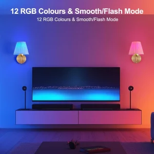 Battery-Powered Wall Light, Wireless Charging Remote Control, Dimmable, - Thumbnail Image 6