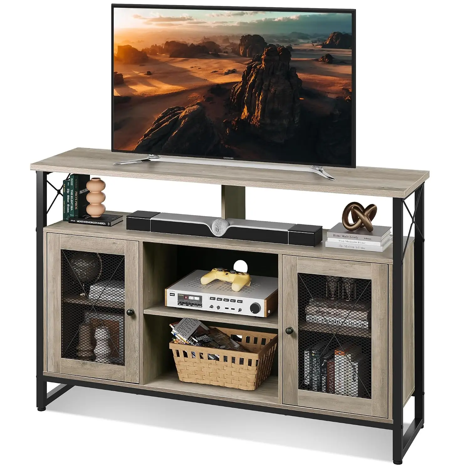 TV Stand 55 inch Entertainment Center with Storage - Image 8