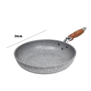 Durable Stone Frying Wok Pan Non-stick Ceramic - Thumbnail Image 5