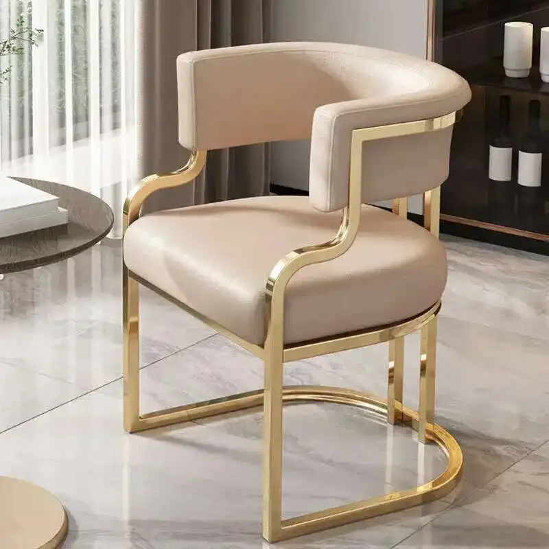 Luxury Dining Chairs wrought Iron Backrest - Image 15