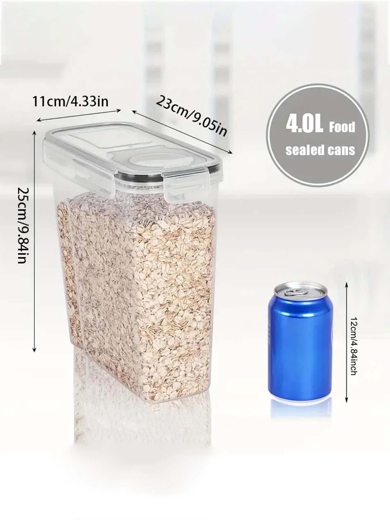 4pcs4l  Large Food Storage Containers With Lids - Image 2
