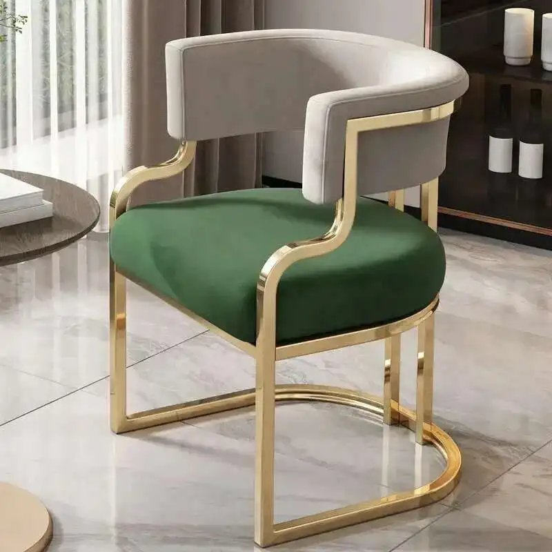 Luxury Dining Chairs wrought Iron Backrest - Image 11