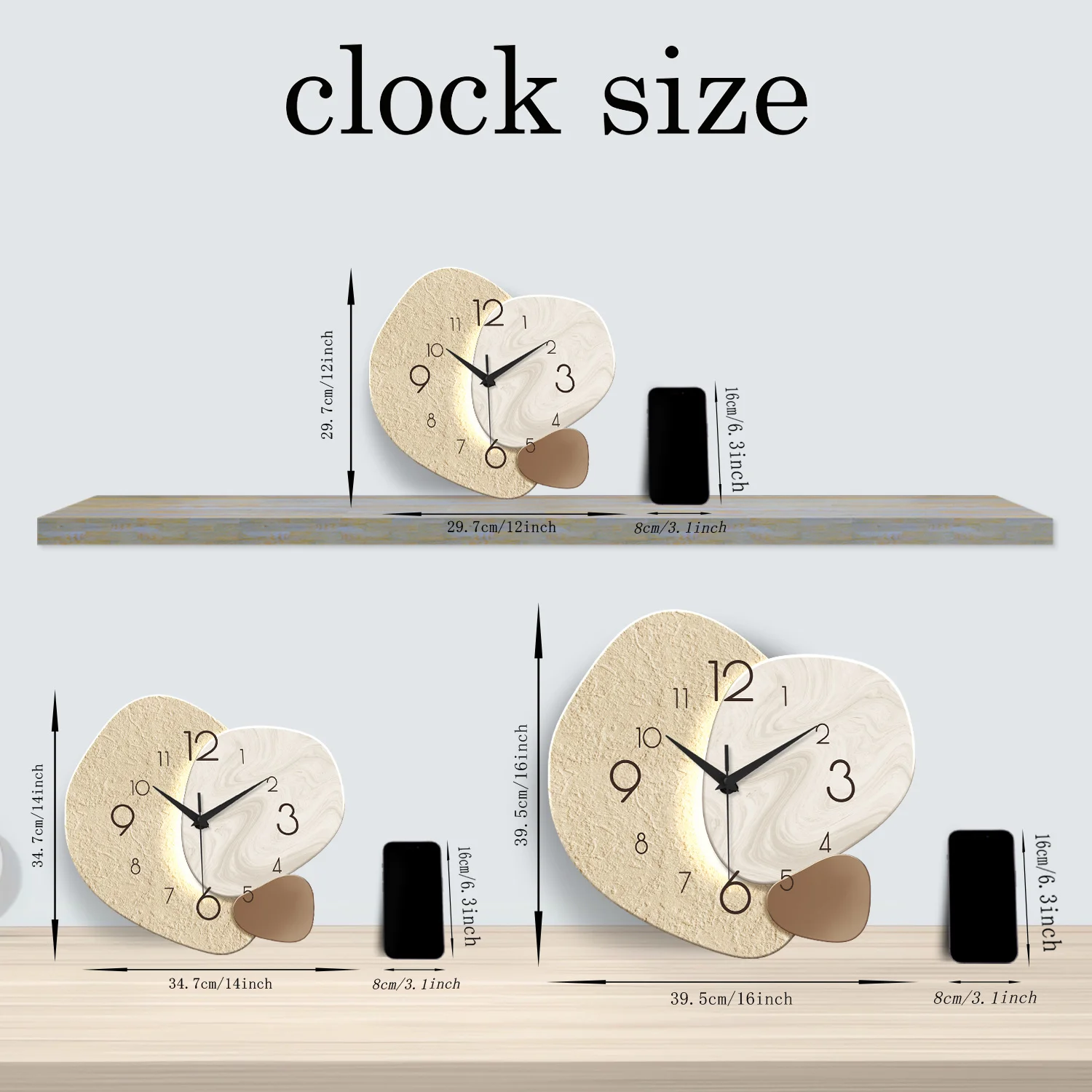 Modern Simple Wall Clock, Silent Quartz - Image 4