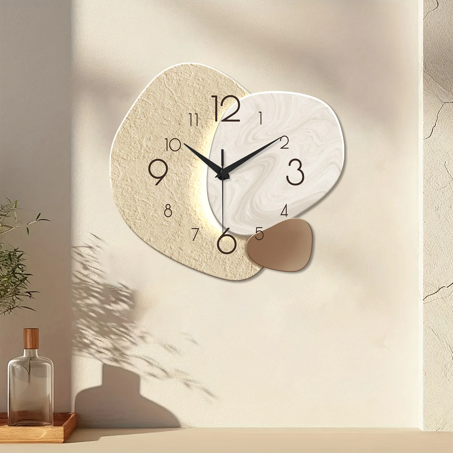 Modern Simple Wall Clock, Silent Quartz - Image 1