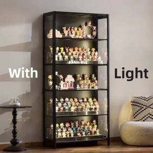 Luxury Glass Door Wood Cabinet