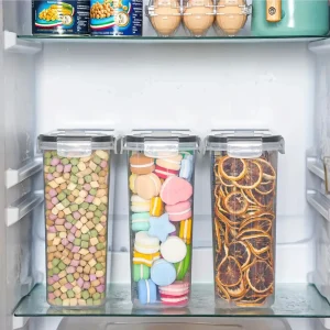 4pcs4l  Large Food Storage Containers With Lids - Thumbnail Image 4