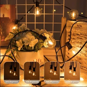 Outdoor LED Waterproof  String Light EU Plug Shatterproof Bulb - Thumbnail Image 3