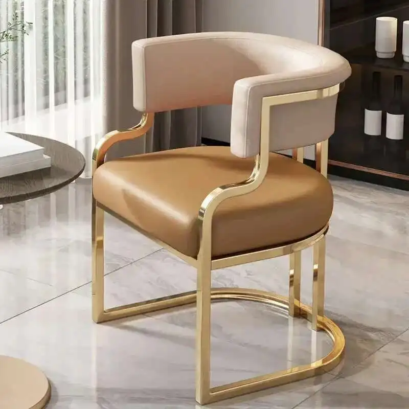 Luxury Dining Chairs wrought Iron Backrest - Image 19