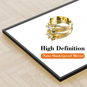 68"x26" Full Length Mirror Free Standing Aluminum Frame - Thumbnail Image 4